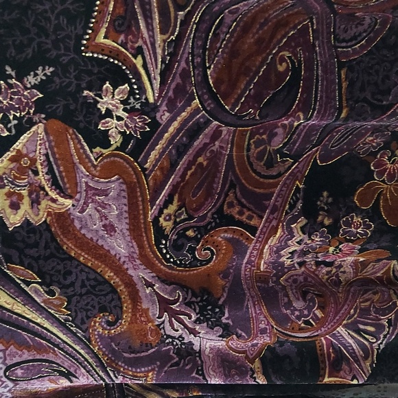 Coldwater Creek size medium long sleeve tunic style velour shirt (InvW178) - Picture 3 of 5